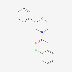 2-(2-Chlorophenyl)-1-(2-phenylmorpholino)ethanone