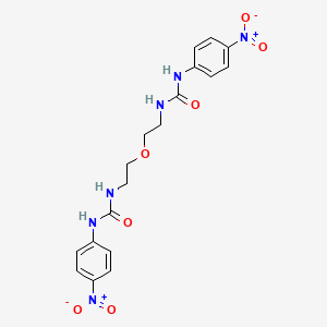 3-(4-nitrophenyl)-1-[2-(2-{[(4-nitrophenyl)carbamoyl]amino}ethoxy)ethyl]urea