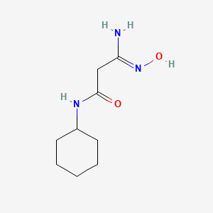 N-cyclohexyl-2-(N'-hydroxycarbamimidoyl)acetamide