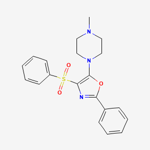 1-Methyl-4-[2-phenyl-4-(phenylsulfonyl)-1,3-oxazol-5-yl]piperazine