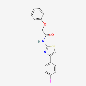 molecular formula C17H13IN2O2S B2689932 N-[4-(4-iodophenyl)-1,3-thiazol-2-yl]-2-phenoxyacetamide CAS No. 476285-23-1