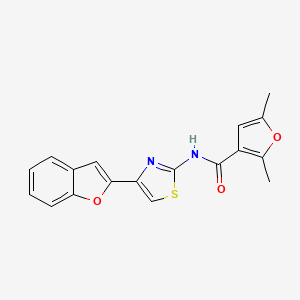 N-(4-(benzofuran-2-yl)thiazol-2-yl)-2,5-dimethylfuran-3-carboxamide