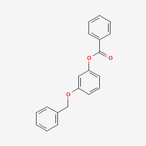 molecular formula C20H16O3 B2689937 (3-phenylmethoxyphenyl) Benzoate CAS No. 96057-78-2