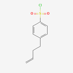 molecular formula C10H11ClO2S B2689939 4-But-3-enylbenzenesulfonyl chloride CAS No. 2089255-95-6