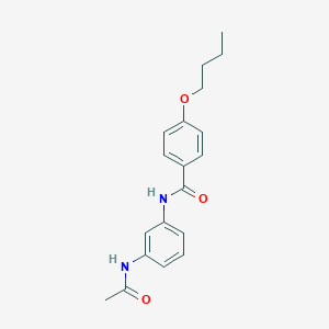 molecular formula C19H22N2O3 B268994 N-[3-(acetylamino)phenyl]-4-butoxybenzamide 