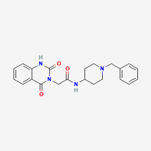 N-(1-benzylpiperidin-4-yl)-2-(2,4-dioxo-1H-quinazolin-3-yl)acetamide
