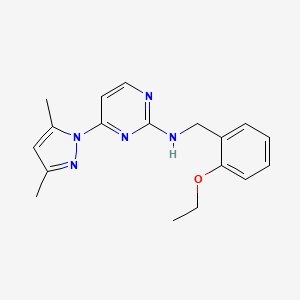 4-(3,5-dimethyl-1H-pyrazol-1-yl)-N-(2-ethoxybenzyl)pyrimidin-2-amine