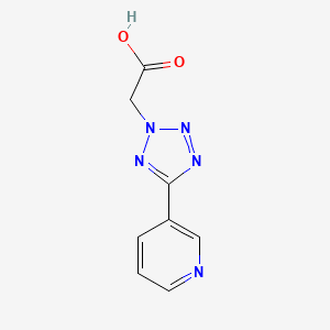 molecular formula C8H7N5O2 B2689959 (5-吡啶-3-基-四氮唑-2-基)-乙酸 CAS No. 132766-76-8
