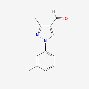 3-methyl-1-(3-methylphenyl)-1H-pyrazole-4-carbaldehyde