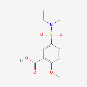 molecular formula C12H17NO5S B2689972 5-(Diethylsulfamoyl)-2-methoxybenzoic acid CAS No. 168890-57-1