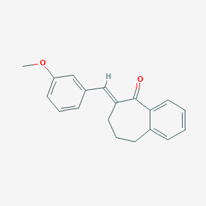 (6E)-6-[(3-methoxyphenyl)methylidene]-8,9-dihydro-7H-benzo[7]annulen-5-one