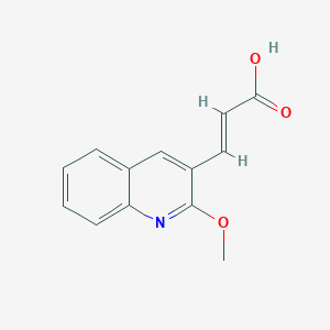 molecular formula C13H11NO3 B2689992 (2E)-3-(2-methoxyquinolin-3-yl)acrylic acid CAS No. 565206-91-9