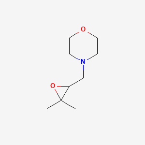 molecular formula C9H17NO2 B2689993 4-[(3,3-Dimethyloxiran-2-yl)methyl]morpholine CAS No. 88091-98-9