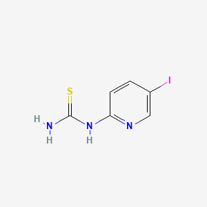 molecular formula C6H6IN3S B2689996 N-(5-碘-2-吡啶基)硫脲 CAS No. 338748-96-2