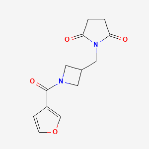 1-{[1-(Furan-3-carbonyl)azetidin-3-yl]methyl}pyrrolidine-2,5-dione