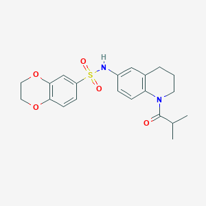 N-(1-isobutyryl-1,2,3,4-tetrahydroquinolin-6-yl)-2,3-dihydrobenzo[b][1,4]dioxine-6-sulfonamide