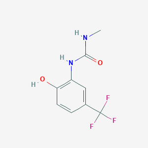 molecular formula C9H9F3N2O2 B2690007 1-[2-Hydroxy-5-(trifluoromethyl)phenyl]-3-methylurea CAS No. 99451-31-7