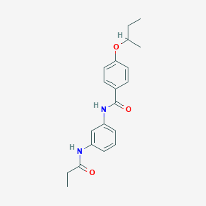molecular formula C20H24N2O3 B269001 4-sec-butoxy-N-[3-(propionylamino)phenyl]benzamide 