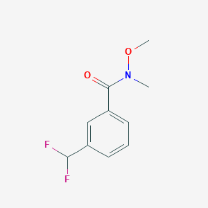 molecular formula C10H11F2NO2 B2690027 3-(difluoromethyl)-N-methoxy-N-methylbenzamide CAS No. 1402454-41-4
