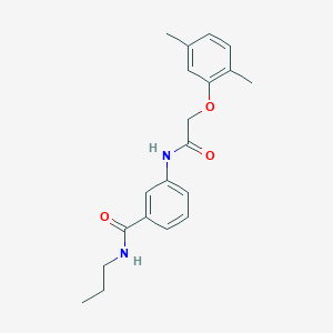 3-{[(2,5-dimethylphenoxy)acetyl]amino}-N-propylbenzamide