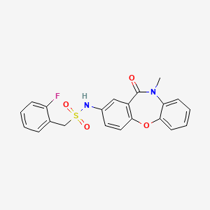 1-(2-fluorophenyl)-N-(10-methyl-11-oxo-10,11-dihydrodibenzo[b,f][1,4]oxazepin-2-yl)methanesulfonamide