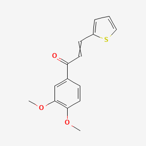 1-(3,4-Dimethoxyphenyl)-3-thiophen-2-ylprop-2-en-1-one