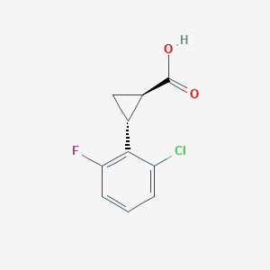 (1R,2R)-2-(2-Chloro-6-fluorophenyl)cyclopropane-1-carboxylic acid