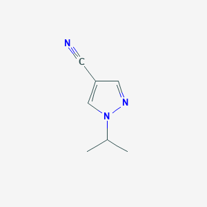 molecular formula C7H9N3 B2690061 1-Isopropyl-1H-pyrazole-4-carbonitrile CAS No. 1216080-22-6