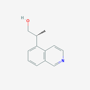 molecular formula C12H13NO B2690065 (2R)-2-Isoquinolin-5-ylpropan-1-ol CAS No. 2248187-25-7