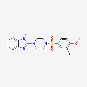 2-(4-((3,4-dimethoxyphenyl)sulfonyl)piperazin-1-yl)-1-methyl-1H-benzo[d]imidazole