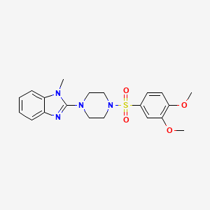 2-[4-(3,4-dimethoxybenzenesulfonyl)piperazin-1-yl]-1-methyl-1H-1,3-benzodiazole