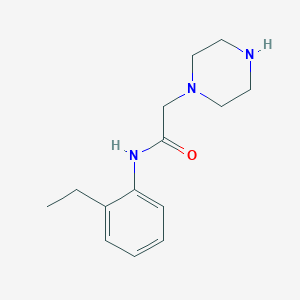 molecular formula C14H21N3O B2690084 N-(2-ethylphenyl)-2-piperazin-1-ylacetamide CAS No. 851814-16-9