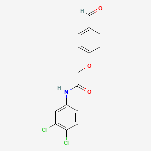 molecular formula C15H11Cl2NO3 B2690086 N-(3,4-dichlorophenyl)-2-(4-formylphenoxy)acetamide CAS No. 579523-27-6