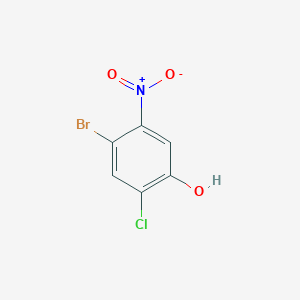molecular formula C6H3BrClNO3 B2690092 4-Bromo-2-chloro-5-nitrophenol CAS No. 2091684-77-2
