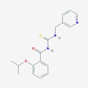 molecular formula C17H19N3O2S B269012 N-(2-isopropoxybenzoyl)-N'-(3-pyridinylmethyl)thiourea 