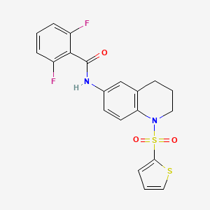 2,6-difluoro-N-(1-(thiophen-2-ylsulfonyl)-1,2,3,4-tetrahydroquinolin-6-yl)benzamide