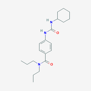molecular formula C20H31N3O2 B269016 4-{[(cyclohexylamino)carbonyl]amino}-N,N-dipropylbenzamide 