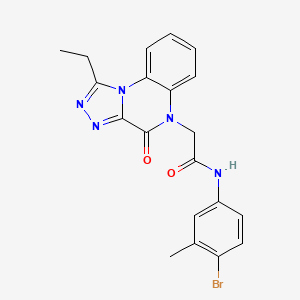 molecular formula C20H18BrN5O2 B2690166 N-(4-bromo-3-methylphenyl)-2-(1-ethyl-4-oxo[1,2,4]triazolo[4,3-a]quinoxalin-5(4H)-yl)acetamide CAS No. 1260927-06-7