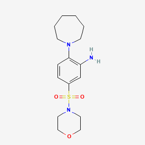 molecular formula C16H25N3O3S B2690180 2-[4-(1,3-苯并噻唑-2-基)哌嗪基]-1-乙醇 CAS No. 885531-23-7