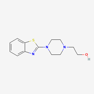 molecular formula C13H17N3OS B2690190 2-[4-(1,3-苯并噻唑-2-基)哌嗪基]-1-乙醇 CAS No. 232263-28-4