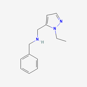 molecular formula C13H17N3 B2690200 N-benzyl-1-(1-ethyl-1H-pyrazol-5-yl)methanamine CAS No. 1005631-26-4