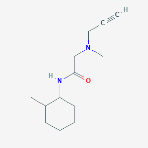 molecular formula C13H22N2O B2690220 2-[methyl(prop-2-yn-1-yl)amino]-N-(2-methylcyclohexyl)acetamide CAS No. 1808891-36-2