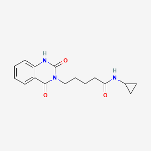 N-cyclopropyl-5-(2,4-dioxo-1H-quinazolin-3-yl)pentanamide