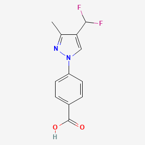 4-[4-(Difluoromethyl)-3-methylpyrazol-1-yl]benzoic acid