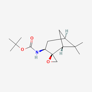 tert-butyl N-[(1R,2R,3S,5R)-6,6-dimethylspiro[bicyclo[3.1.1]heptane-2,2'-oxirane]-3-yl]carbamate