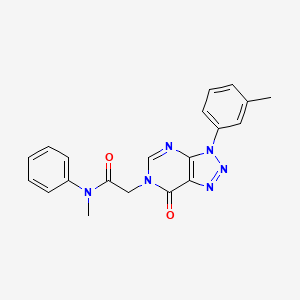 B2690230 N-methyl-2-[3-(3-methylphenyl)-7-oxotriazolo[4,5-d]pyrimidin-6-yl]-N-phenylacetamide CAS No. 872590-97-1