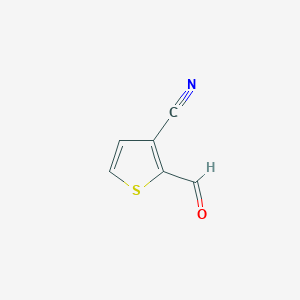 molecular formula C6H3NOS B2690254 2-甲酰基噻吩-3-碳腈 CAS No. 41057-00-5