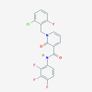 molecular formula C19H11ClF4N2O2 B2690258 1-(2-氯-6-氟苯甲基)-2-氧代-N-(2,3,4-三氟苯基)-1,2-二氢吡啶-3-羧酰胺 CAS No. 946247-88-7