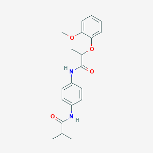 N-[4-(isobutyrylamino)phenyl]-2-(2-methoxyphenoxy)propanamide