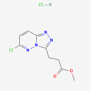 Methyl 3-(6-chloro-[1,2,4]triazolo[4,3-b]pyridazin-3-yl)propanoate hydrochloride